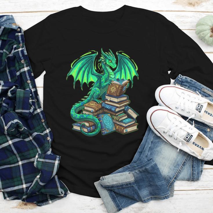 Book Dragon Reading Fantasy Youth Long Sleeve Tee