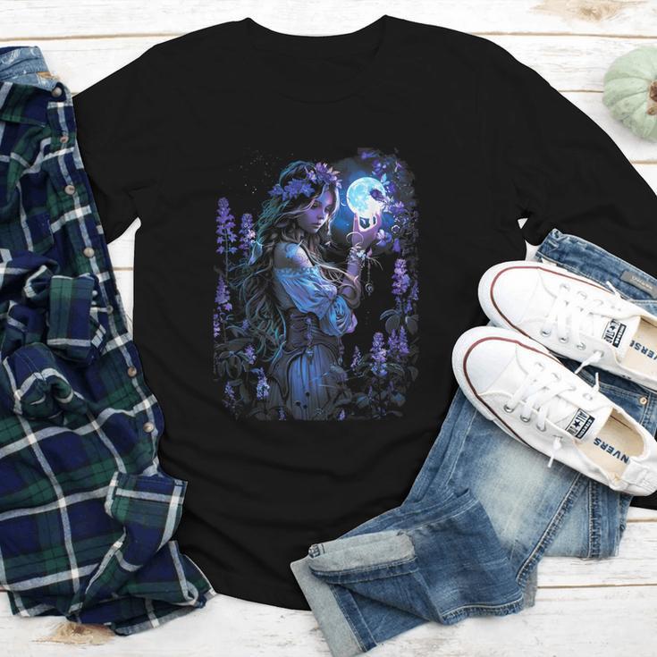Book Fantasy Art Beautiful Elf Princess Fairy Youth Long Sleeve Tee