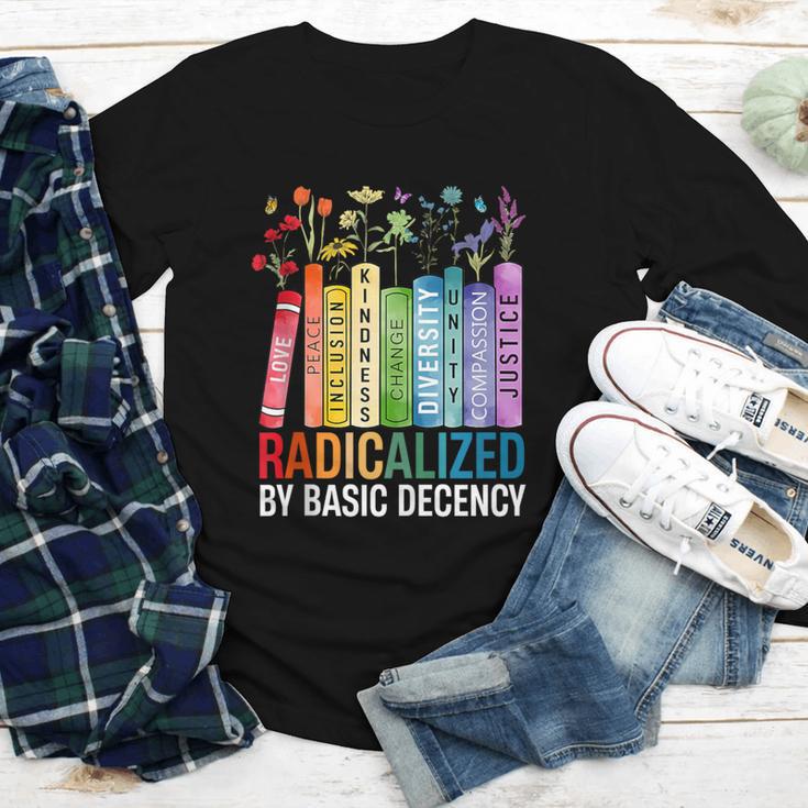 Book Flower Radicalized By Basic Decency Feminist Lgbt Youth Long Sleeve Tee Book Flower Radicalized By Basic Decency Feminist Lgbt Youth Long Sleeve Tee