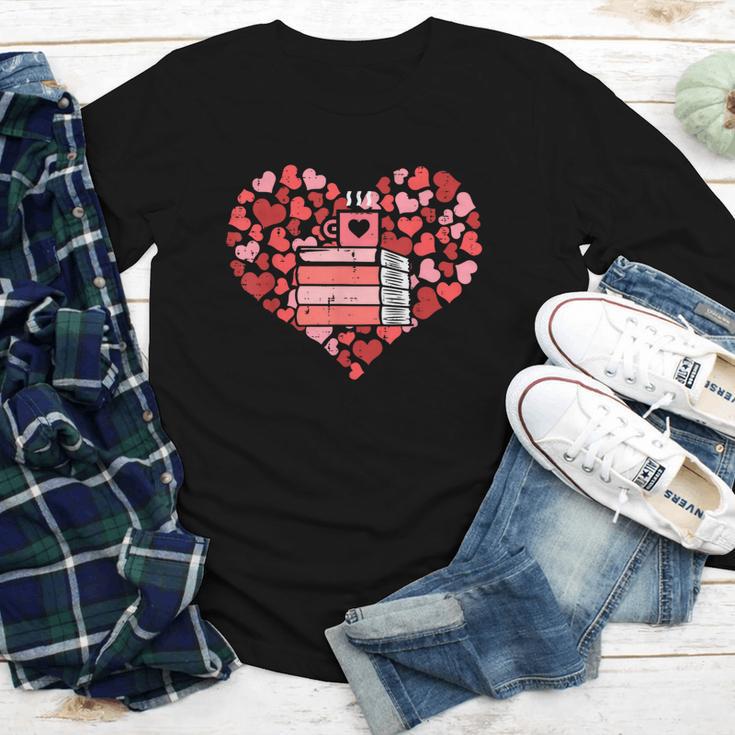 Book Heart Cute Read Book Reading Librarian Across America Youth Long Sleeve Tee