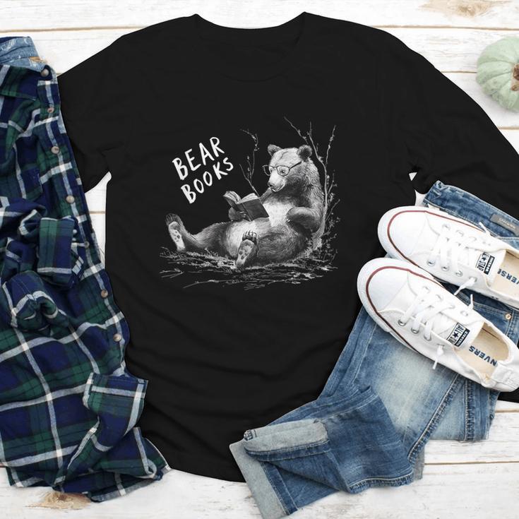 Book Lover Bear Cozy Reading Bear Graphic Bear Books Youth Long Sleeve Tee Book Lover Bear Cozy Reading Bear Graphic Bear Books Youth Long Sleeve Tee