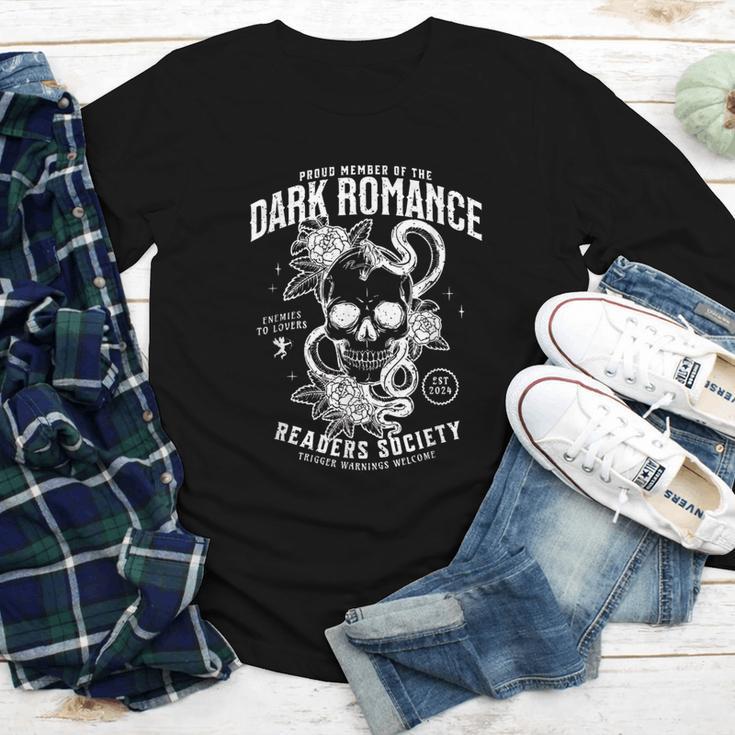 Book Lover Dark Romance Readers Society Smut Reader Women Youth Long Sleeve Tee