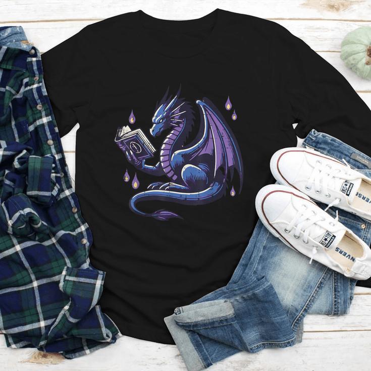 Book Lover Dragon Reading Cool Fantasy Women Girls Kids Men Youth Long Sleeve Tee Book Lover Dragon Reading Cool Fantasy Women Girls Kids Men Youth Long Sleeve Tee