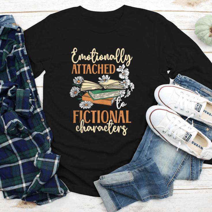 Book Lover Emotionally Attached To Fictional Characters Youth Long Sleeve Tee