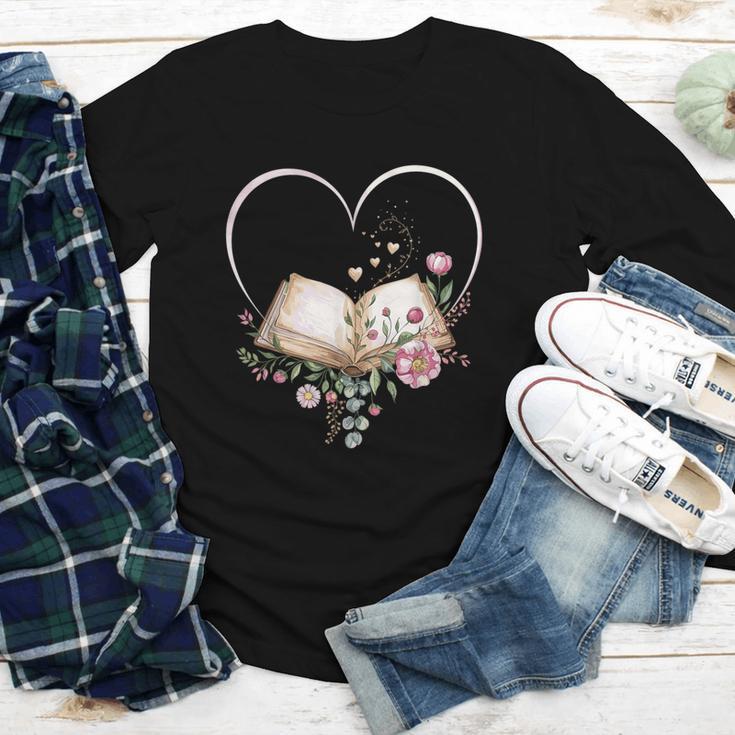 Book Lover Heart Shaped Reading Art Librarian Youth Long Sleeve Tee Book Lover Heart Shaped Reading Art Librarian Youth Long Sleeve Tee