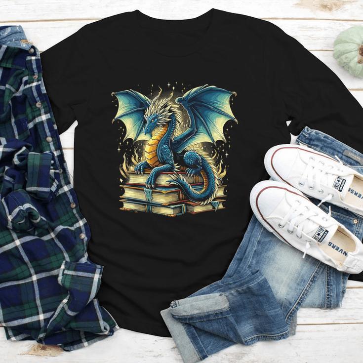 Book Lover Reading Fantasy Dragon Youth Long Sleeve Tee