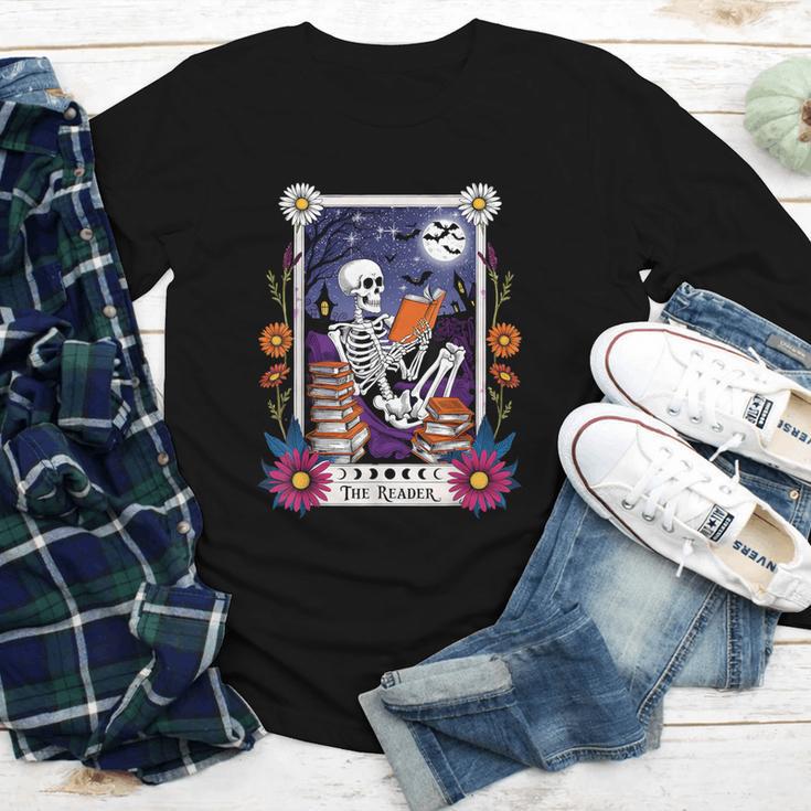 Book Lover Tarot Card The Reader Mystic Skeleton Youth Long Sleeve Tee Book Lover Tarot Card The Reader Mystic Skeleton Youth Long Sleeve Tee