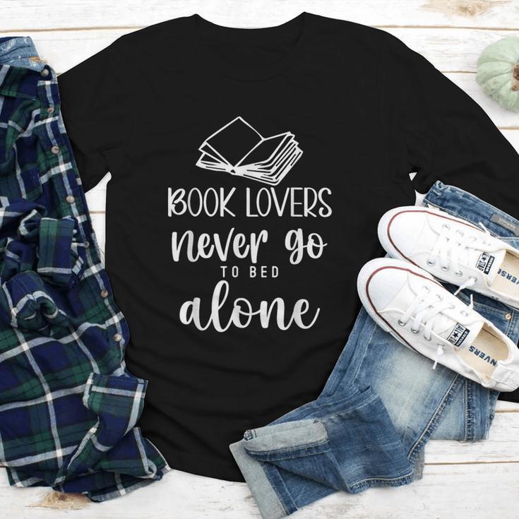 Book Lovers Never Go To Bed Alone Bibliophile Humor Youth Long Sleeve Tee Book Lovers Never Go To Bed Alone Bibliophile Humor Youth Long Sleeve Tee
