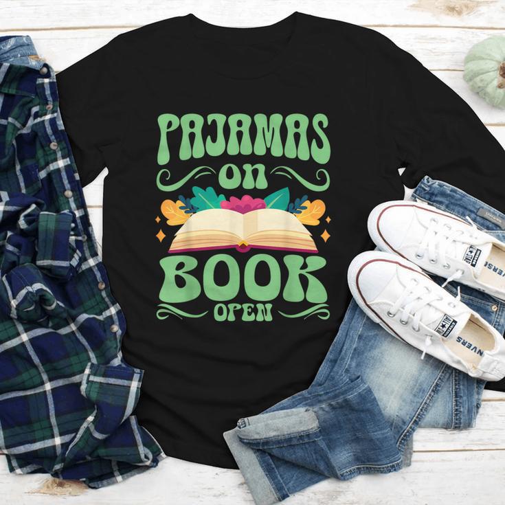 Book And Pajama Pajamas On Book Open Youth Long Sleeve Tee
