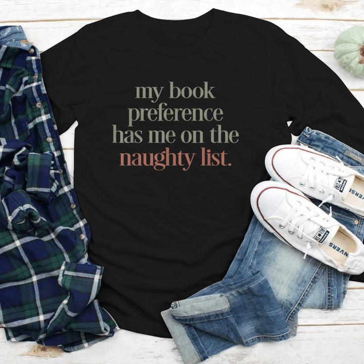My Book Preference Has Me On The Naughty List Youth Long Sleeve Tee