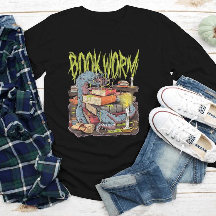 Graphic Book Worm Monster Horror Reading Book Lover Youth Long Sleeve Tee Graphic Book Worm Monster Horror Reading Book Lover Youth Long Sleeve Tee