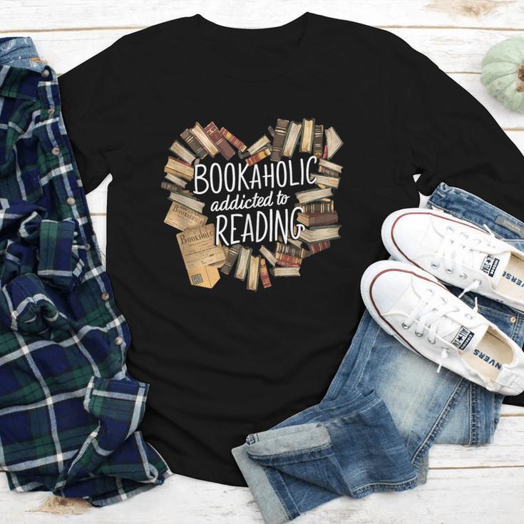 Bookaholic Addicted To Reading Book Lovers Literacy Youth Long Sleeve Tee