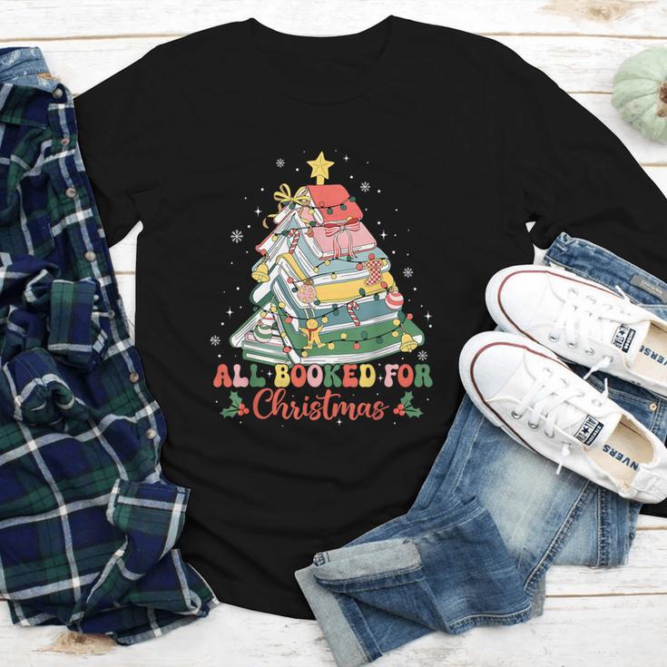All Booked For Christmas Book Lovers Xmas Tree Lights Youth Long Sleeve Tee All Booked For Christmas Book Lovers Xmas Tree Lights Youth Long Sleeve Tee