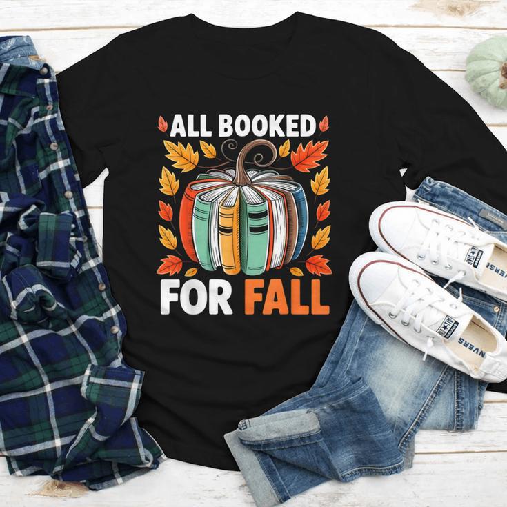 All Booked For Fall Book Pumpkin Autumn Thanksgiving Teacher Youth Long Sleeve Tee All Booked For Fall Book Pumpkin Autumn Thanksgiving Teacher Youth Long Sleeve Tee
