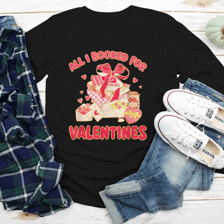 Booked For Valentine Books Lover Bookworm Librarian Teacher Youth Long Sleeve Tee
