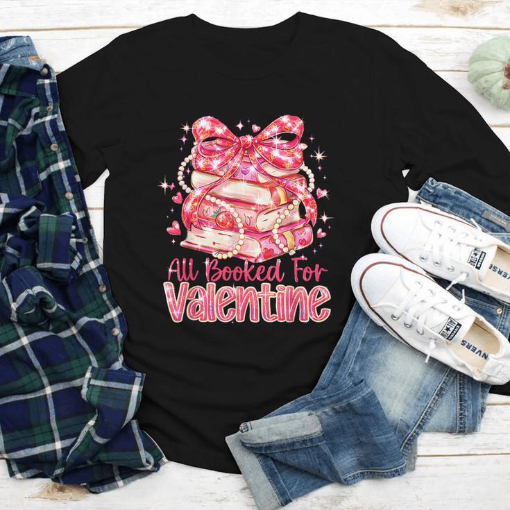 All Booked For Valentine Cute Pink Book Lover Aesthetic Youth Long Sleeve Tee