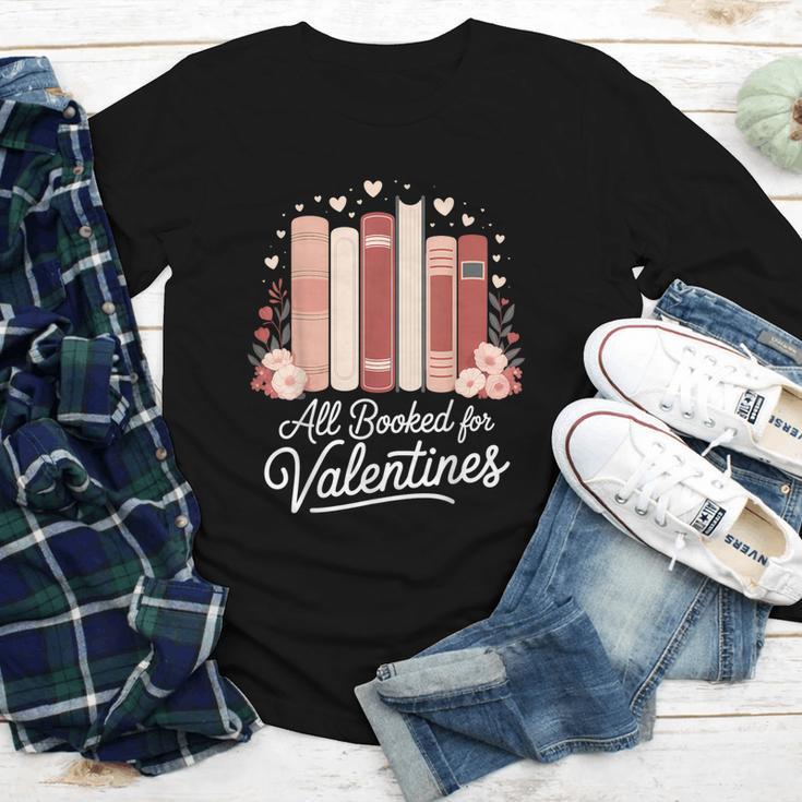 All Booked For Valentines Book Lovers Hearts Youth Long Sleeve Tee