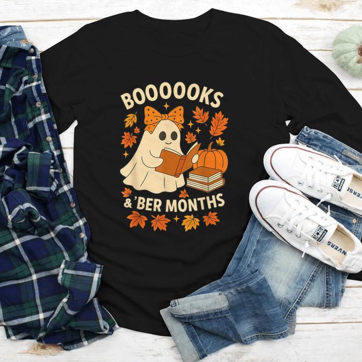 Books And BER Months Fall Librarian Reading Halloween Youth Long Sleeve Tee Books And BER Months Fall Librarian Reading Halloween Youth Long Sleeve Tee