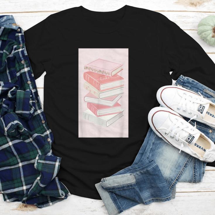 Books Flowers Art Flower Stack Pastel Feminine Youth Long Sleeve Tee Books Flowers Art Flower Stack Pastel Feminine Youth Long Sleeve Tee