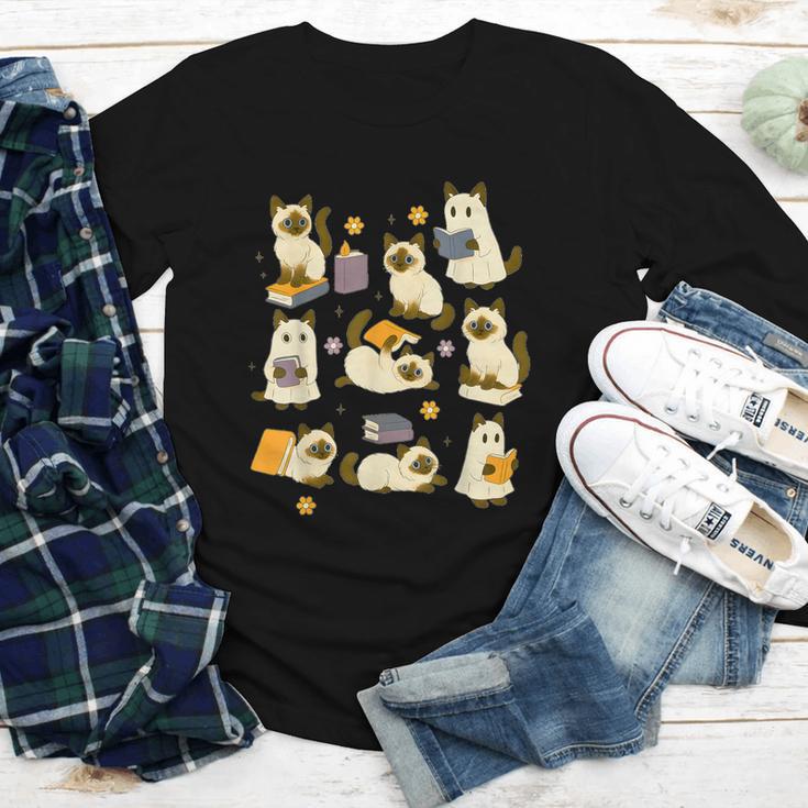 Books Lover Bookish Ghost Himalayan Cat Reading Halloween Youth Long Sleeve Tee Books Lover Bookish Ghost Himalayan Cat Reading Halloween Youth Long Sleeve Tee