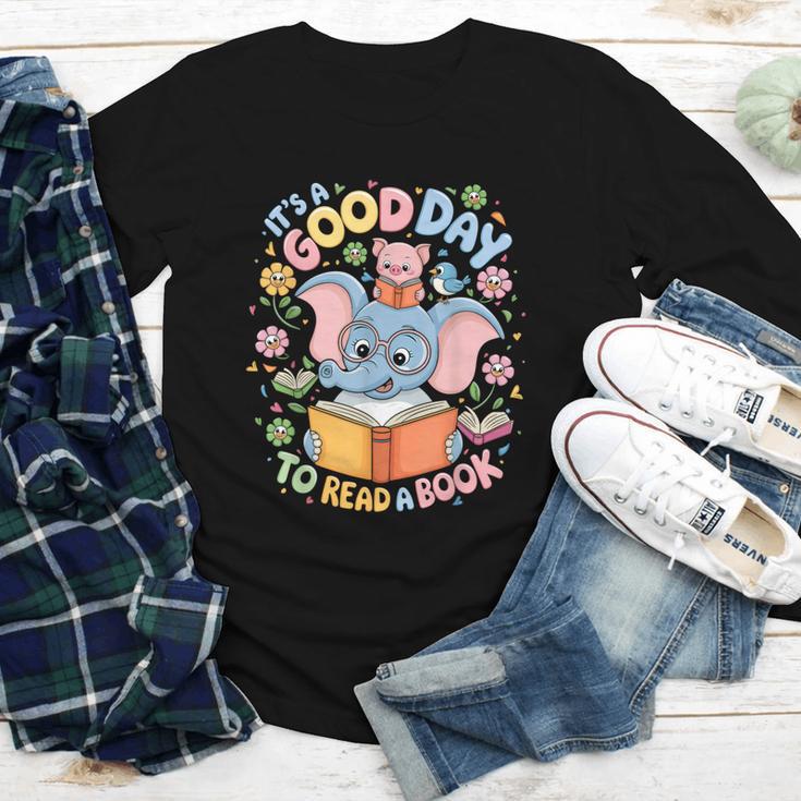 Books Lovers Kids Women Men It's A Good Day To Read A Book Youth Long Sleeve Tee