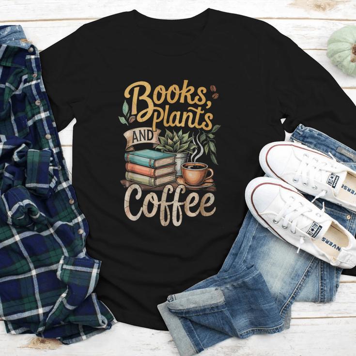 Books Plants And Coffee Growing Plant Gardening Planting Youth Long Sleeve Tee
