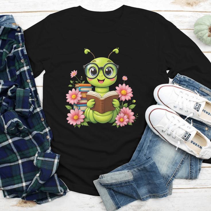 Bookworm Costume Kawaii Reading Worm For World Book Day Youth Long Sleeve Tee