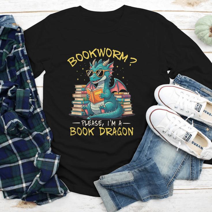 Bookworm I'm A Book Dragon Reading Books Bookish Book Lover Youth Long Sleeve Tee