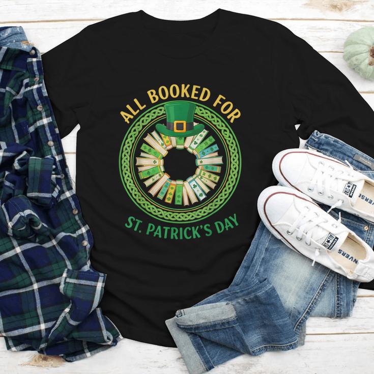 Bookworm Irish All Booked For St Patrick's Day Book Lover Youth Long Sleeve Tee