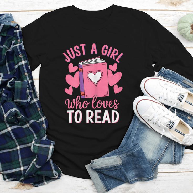 Bookworm Just A Girl Who Loves To Read Youth Long Sleeve Tee
