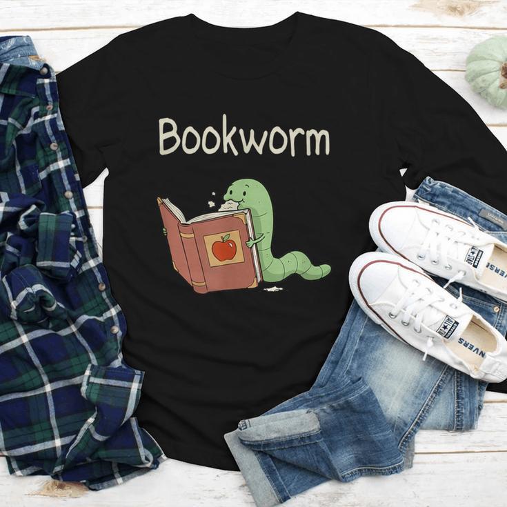 Bookworm Worm Reading Book Lover Read Books Librarian Youth Long Sleeve Tee