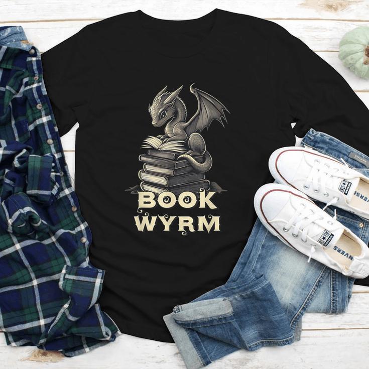 Bookwyrm Dragon Fantasy Bookish Fairytale Book Lover Youth Long Sleeve Tee Bookwyrm Dragon Fantasy Bookish Fairytale Book Lover Youth Long Sleeve Tee