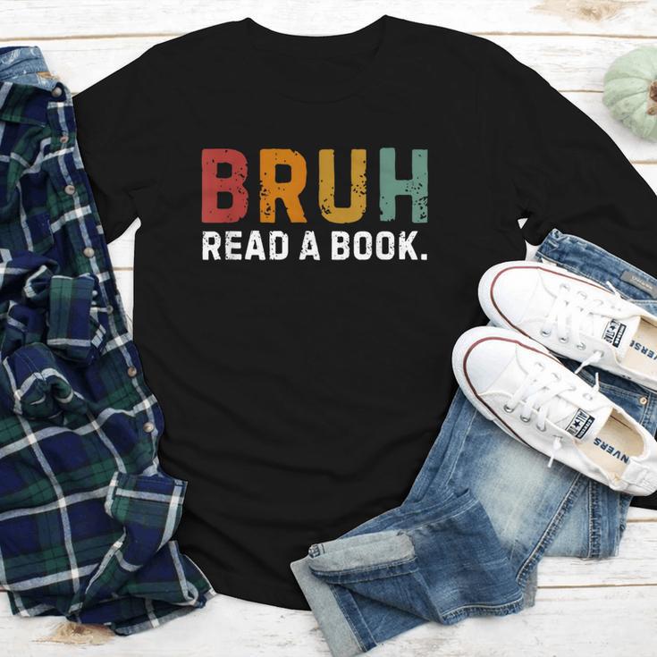 Bruh Read a Book Youth Long Sleeve Tee Bruh Read a Book Youth Long Sleeve Tee