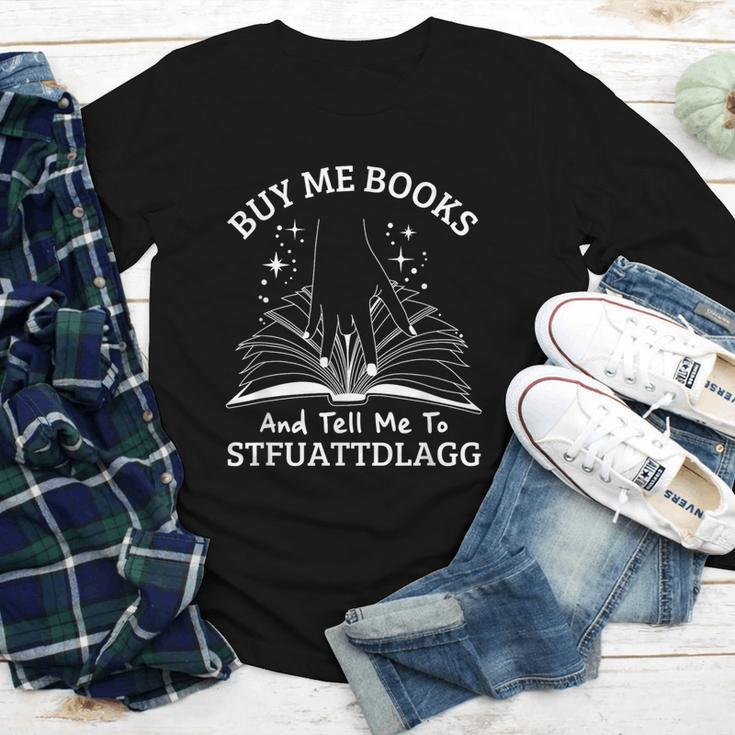 Buy Me Books And Tell Me To STFUATTDLAGG Smutt Book Reader Youth Long Sleeve Tee