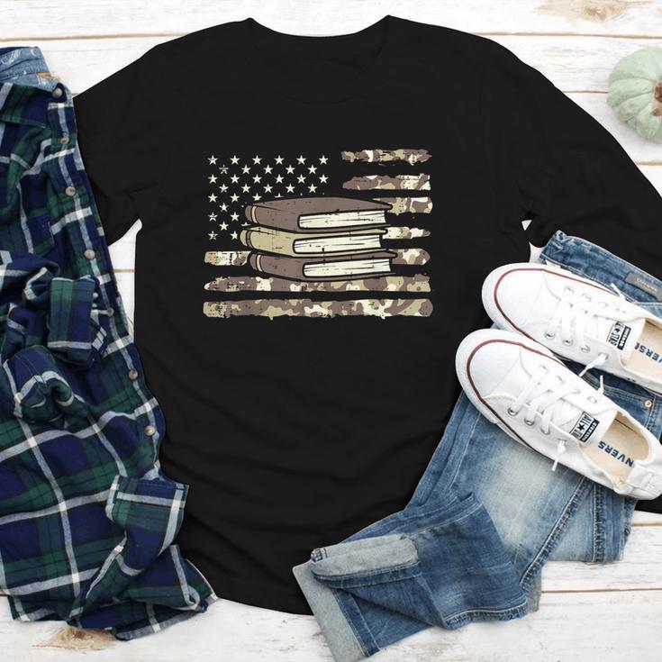 Camo Across America Read Reading Book Librarian Men Women Youth Long Sleeve Tee Camo Across America Read Reading Book Librarian Men Women Youth Long Sleeve Tee