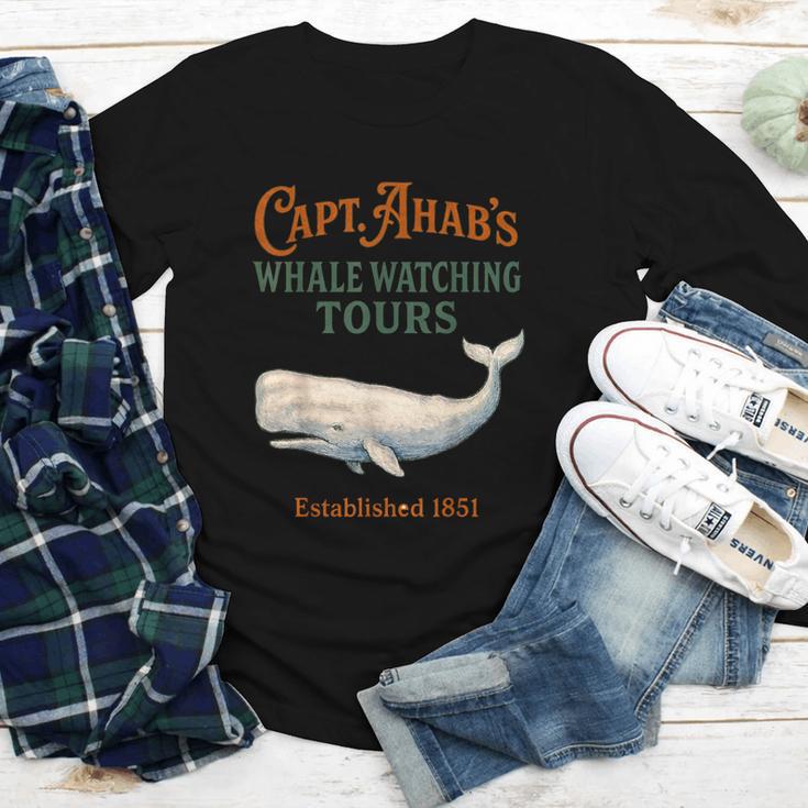Captain Ahab’s Whale Watching Tours – Moby Book Parody Youth Long Sleeve Tee Captain Ahab’s Whale Watching Tours – Moby Book Parody Youth Long Sleeve Tee