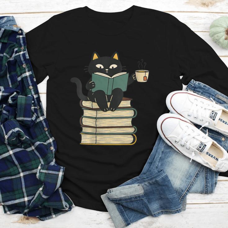 Cat Reading Book Youth Long Sleeve Tee