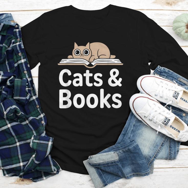 Cats And Books Youth Long Sleeve Tee