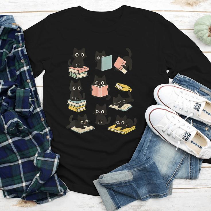 Cats Reading Books Cat Lover Youth Long Sleeve Tee