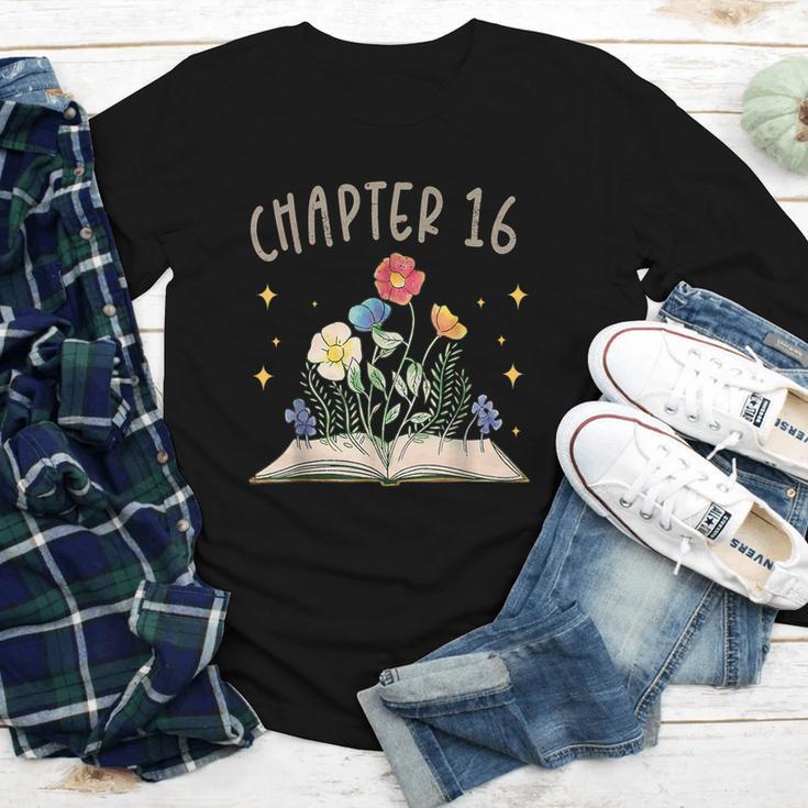 Chapter 16th Birthday Bookworm 16 Years Old For Book Lovers Youth Long Sleeve Tee