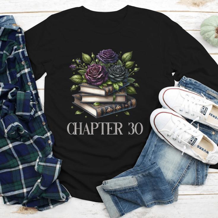 Chapter 30 30th Birthday Women Book Lovers Dark Romance Youth Long Sleeve Tee