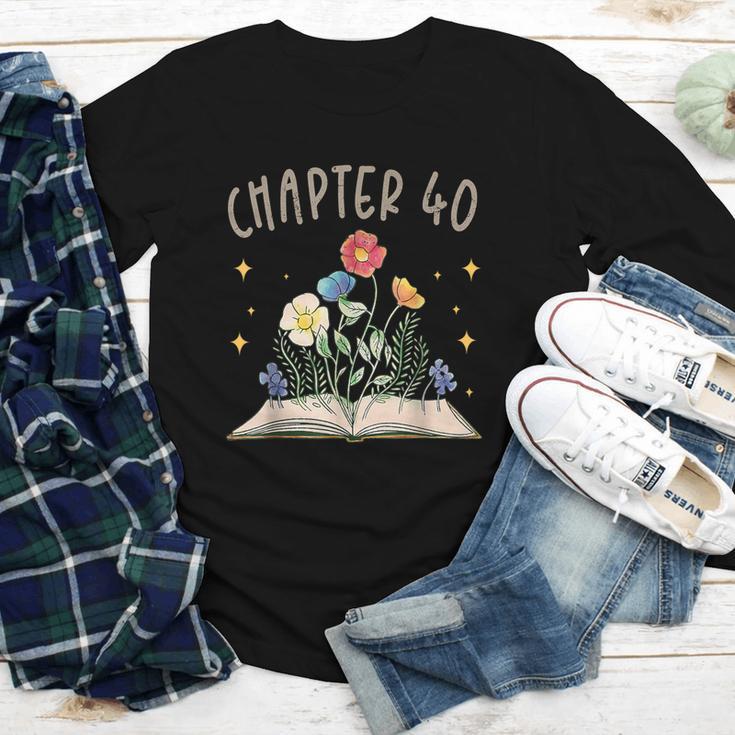 Chapter 40th Birthday Bookworm 40 Years Old For Book Lovers Youth Long Sleeve Tee