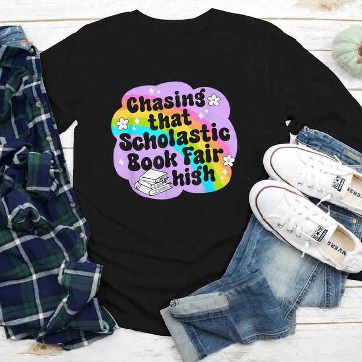 Chasing That Scholastic Book Fair High Book Lovers Youth Long Sleeve Tee