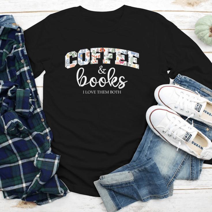 Coffee And Books i Love Them Both Youth Long Sleeve Tee