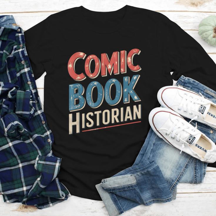 Comic Book Historian Vintage Comic Book Collector Youth Long Sleeve Tee