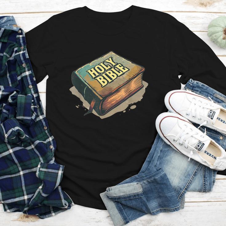 Cool Holy Bible Book Costume For Man And Woman Youth Long Sleeve Tee