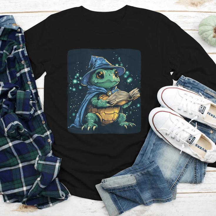 Cool Magical Book With Wizard Turtle For Adults And Kids Youth Long Sleeve Tee