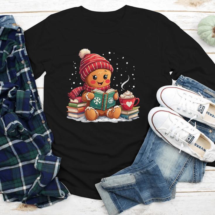 Cozy Gingerbread Christmas Reading Book Xmas Snowflakes Fall Youth Long Sleeve Tee Cozy Gingerbread Christmas Reading Book Xmas Snowflakes Fall Youth Long Sleeve Tee