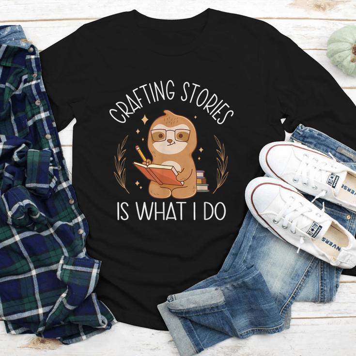Crafting Stories Is What I Do Reading Writing Book Author Youth Long Sleeve Tee
