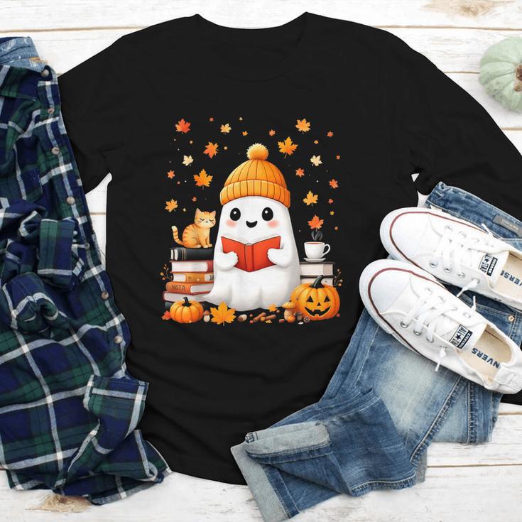 Cute Beanie Ghost Bookworm Cozy Book Reading Halloween Youth Long Sleeve Tee Cute Beanie Ghost Bookworm Cozy Book Reading Halloween Youth Long Sleeve Tee